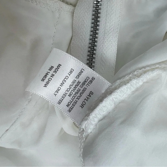 SAYLOR "Gabi" White Lace Crop Jumpsuit Size S - Picture 10 of 10